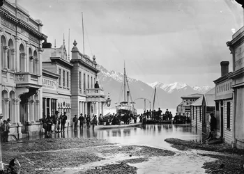 Ballarat Street, Queenstown, NZ, Flooded 1878